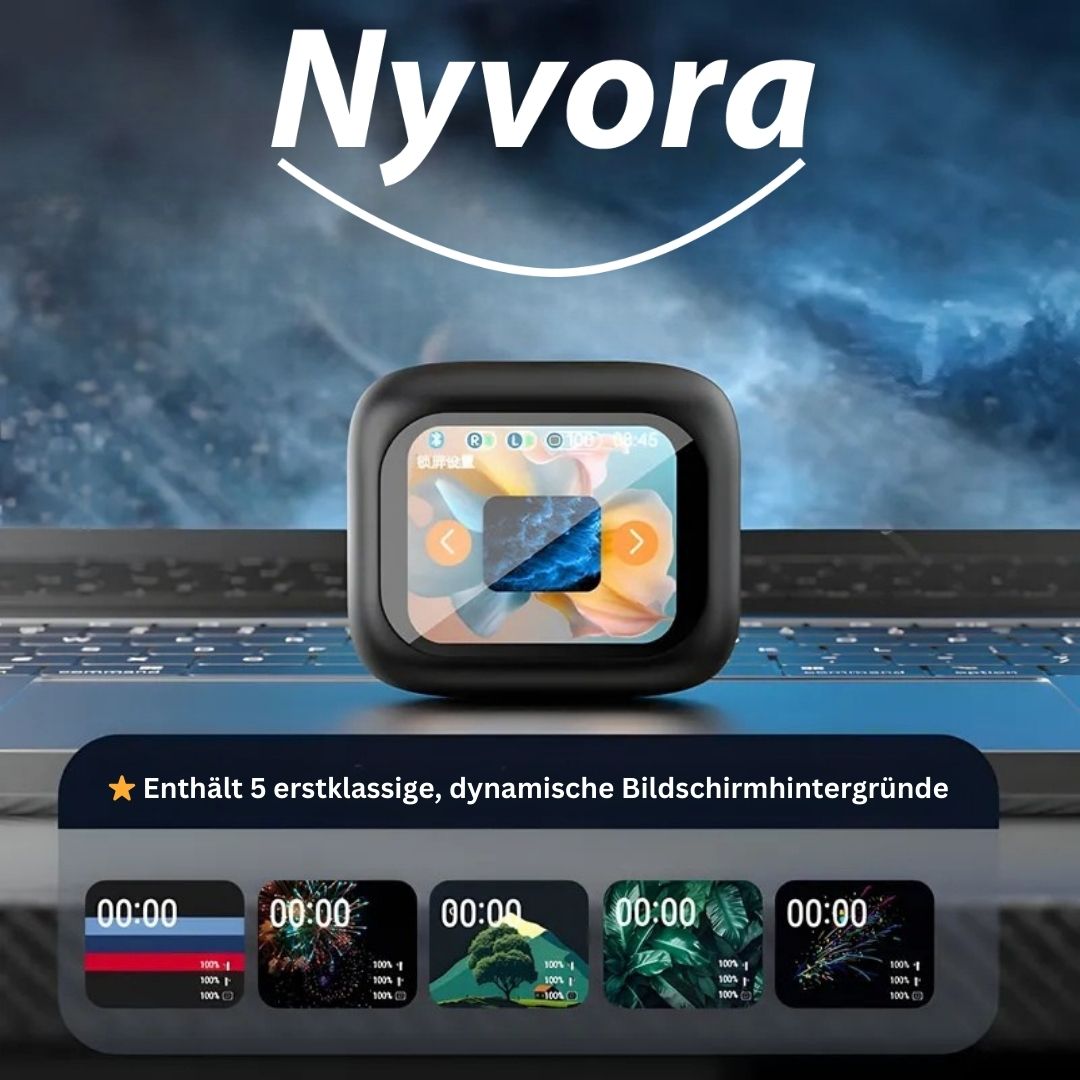 Nyvora Ear Pods – تحكم باللمس وصوت عالي الدقة - Nyvora