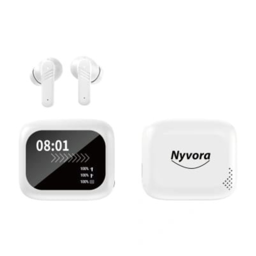 Nyvora Ear Pods – تحكم باللمس وصوت عالي الدقة - Nyvora